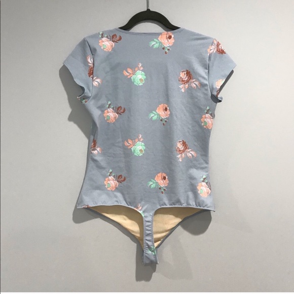 Free People | Fair & Square Floral Print Bodysuit - Picture 6 of 6